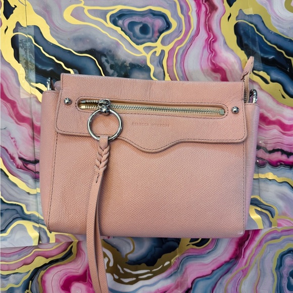 Rebecca Minkoff Pink Crossbody Bag with Silver Hardware - Picture 3 of 10